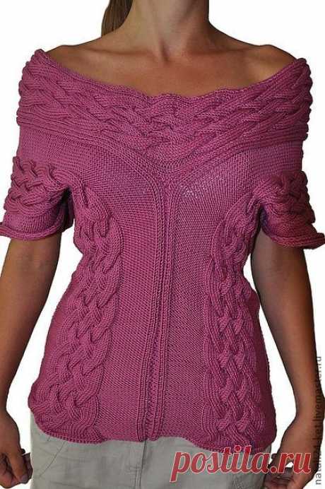 Купить жилет лиловый - женская одежда, женская вязаная одежда, дизайнерская одежда, вязание спицами