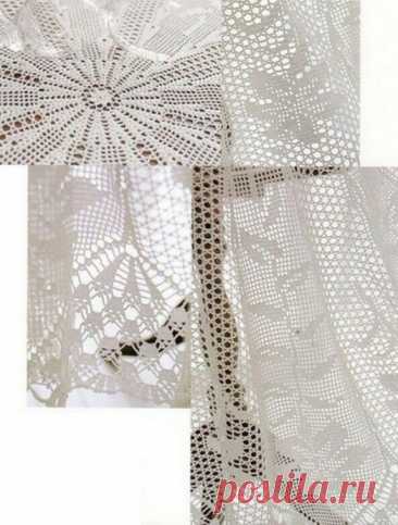 Роскошь и уют: ажурная скатерть, связанная крючком