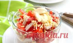 Салат с крабовыми палочками