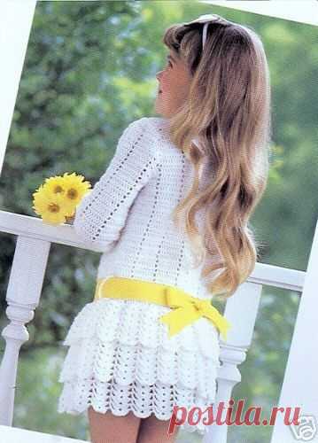 Девичьи грезы - платье крючком.