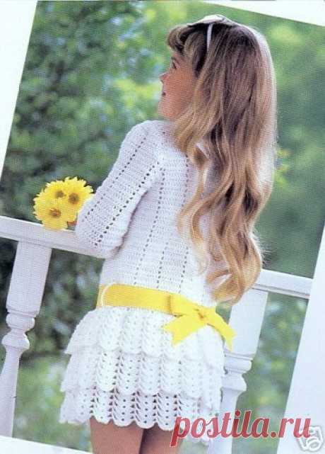 Девичьи грезы - платье крючком.