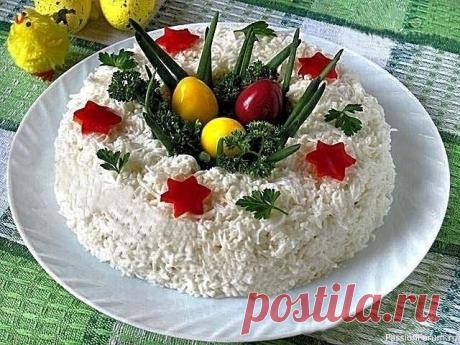 Красивый и вкусный Пасхальный салат