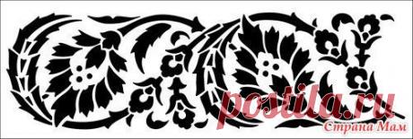 Цветочные трафареты для творчества. - Клуб рукоделия - Страна Мам