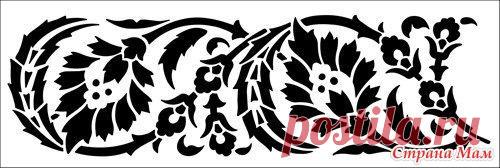 Цветочные трафареты для творчества. - Клуб рукоделия - Страна Мам