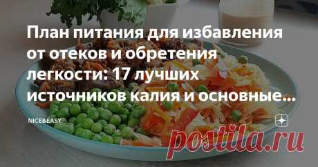 План питания для избавления от отеков и обретения легкости: 17 лучших источников калия и основные причины задержки жидкости Статья автора «Nice&amp;Easy» в Дзене ✍: Всем привет! Очень много жалоб на задержку жидкости в организме – и особенно на отечность в жару. Как справиться?