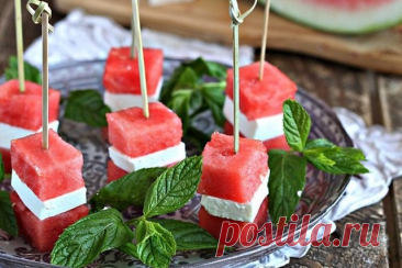 Канапе с арбузом для детей — Д а ч а