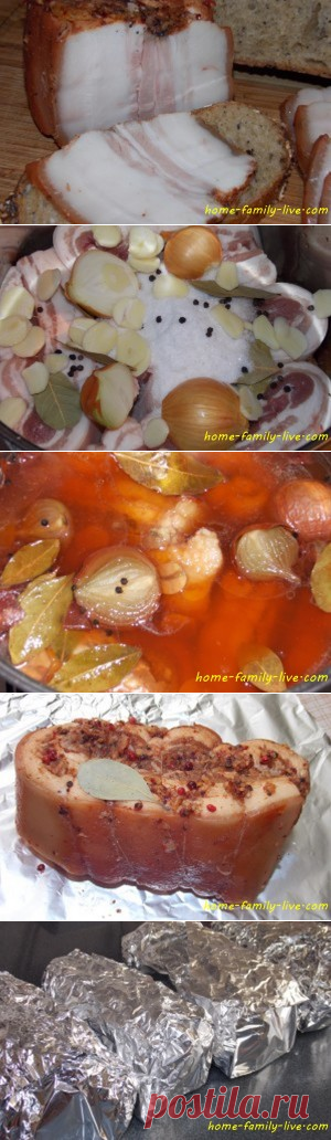 Грудинка в луковой шелухе - Кулинарные рецептыКулинарные рецепты