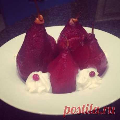Зимний десерт, пьяная груша