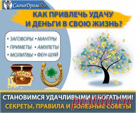 Как привлечь удачу и деньги в свою жизнь - ТОП-35 способов для всех