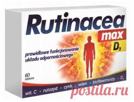 Rutinacea Max D3 x 60 tablets The product Rutinacea Max D3 UK is recommended for people who want to support the functioning of their immune system