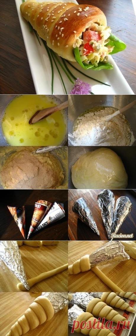 Как приготовить хлебные трубочки - рецепт, ингридиенты и фотографии