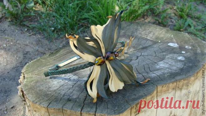 Создаем ободок из кожи «Лесная фея»