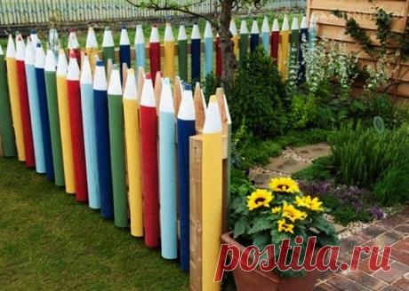 Интересные идеи забора на даче
