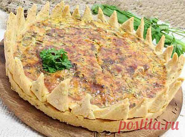 Пирог с нежной начинкой из сыра и ароматной зелени на праздничный стол! | Готовим рецепты | Яндекс Дзен