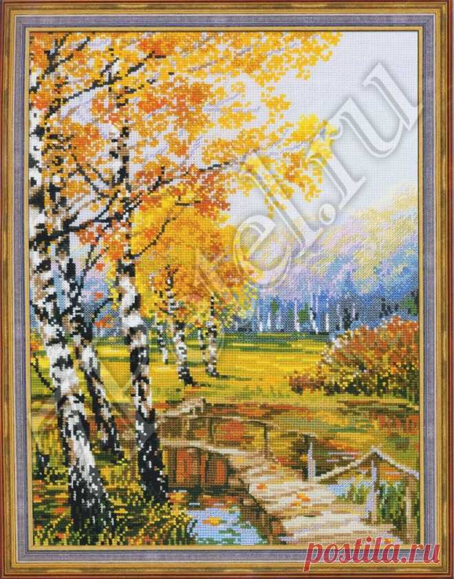 Берёзы 1134. Вышивка нитками > Риолис > Пейзажи.
