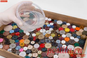 Как задекорировать деревянный поднос набором для творчества из пуговиц своими руками - фото-мастер-классом от Леонардо