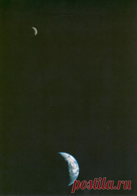 La primera foto de la Tierra y la Luna juntas desde el espacio profundo