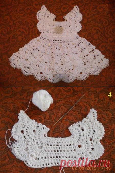Vestido de Niña Angel en Crochet - Paso a Paso ⋆ Manualidades Y DIYManualidades Y DIY