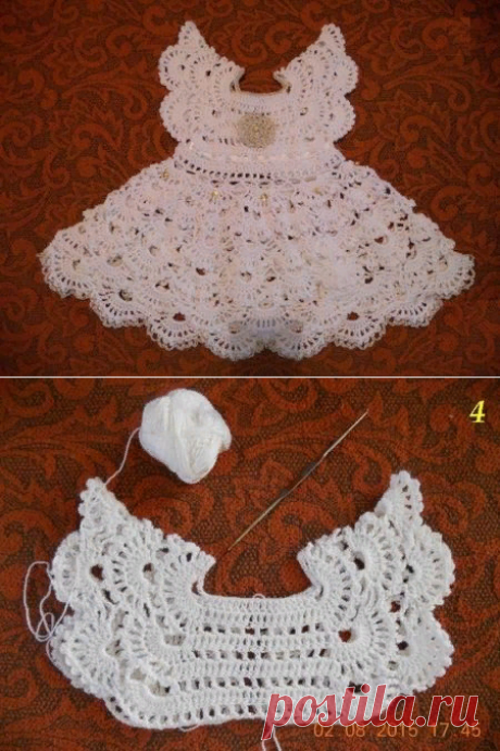 Vestido de Niña Angel en Crochet - Paso a Paso ⋆ Manualidades Y DIYManualidades Y DIY