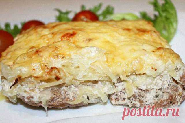 Свиная лопатка с картошкой и майонезом — Мой садочек
