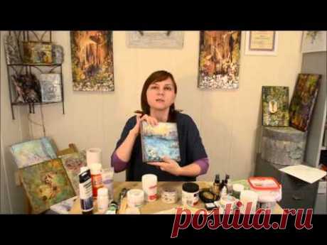 Материалы Для Микс Медиа Mixed Media декора: видео урок Натальи Жуковой
