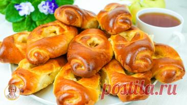 Невероятное тесто! Сдобные пышные Булочки с яблоками, которые тают во рту | Коршикова Любовь — Рецепты | Дзен