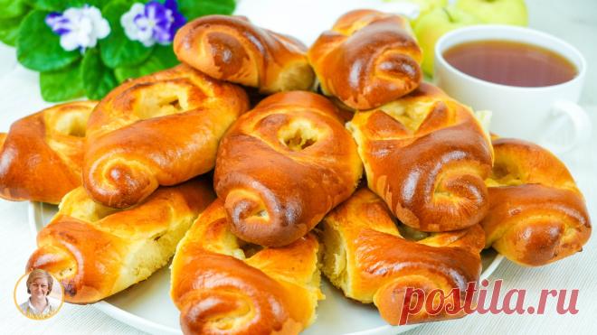 Невероятное тесто! Сдобные пышные Булочки с яблоками, которые тают во рту | Коршикова Любовь — Рецепты | Дзен