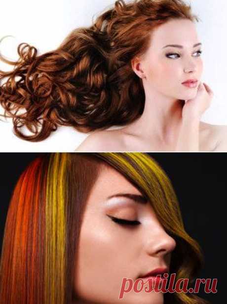 Как можно самой правильно покрасить волосы хной или в два цвета
