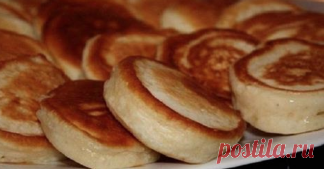 Пышные оладушки по рецепту моей мамы. Всегда получаются удачными!