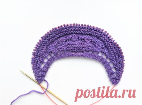 Серповидная шаль. Как вязать | SIBKNITTING // Канал о вязании | Яндекс Дзен