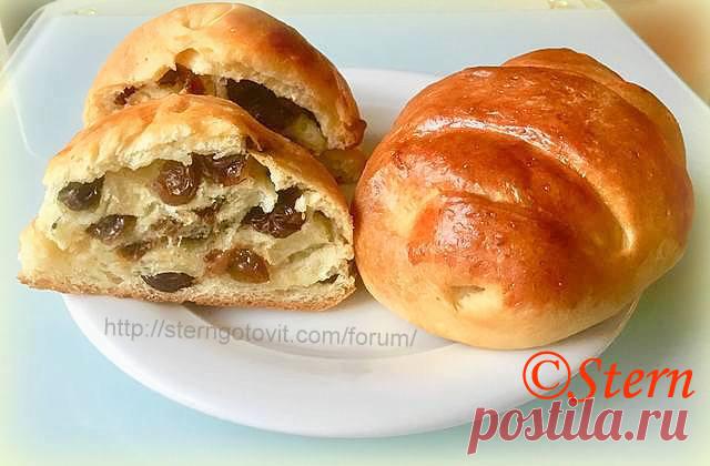 Булочки с изюмом (отзыв Stern - Более воздушных сдобных булочек я ещё в жизни не видела)
