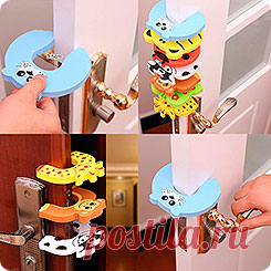 Блокиратор-стоппер для дверей Door Stopper, 1 шт. в ассортименте