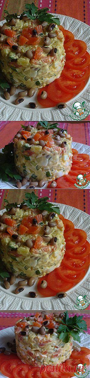 Нежный рыбный салат - кулинарный рецепт