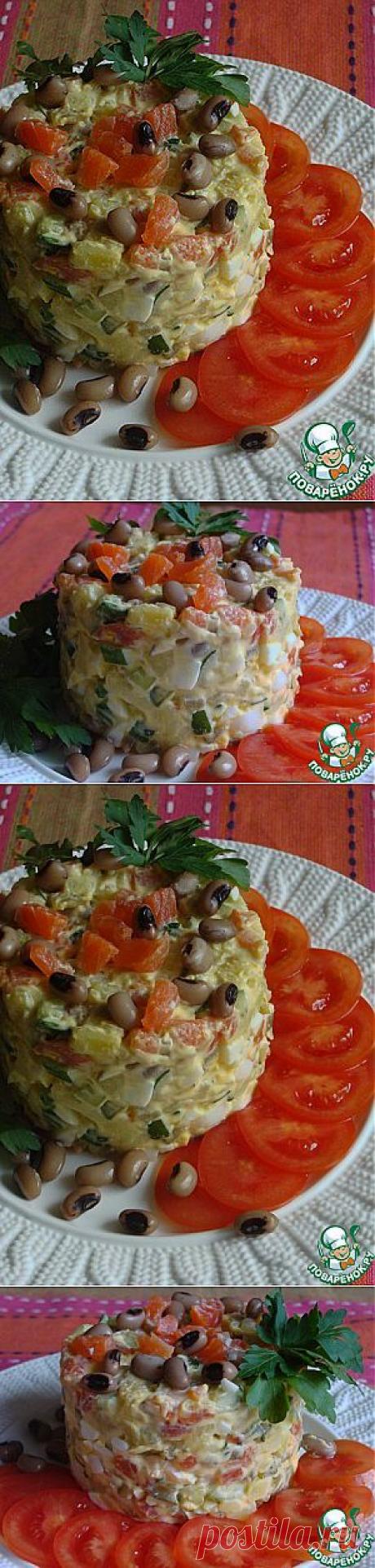 Нежный рыбный салат - кулинарный рецепт