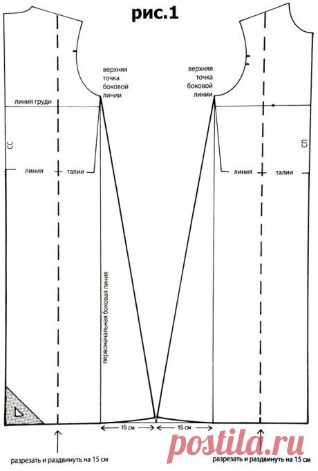 Выкройка неглиже | pokroyka.ru-уроки кроя и шитья