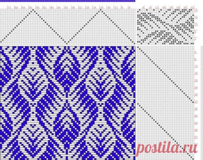 Жаккардовые растительные мотивы из категории Интересные идеи – Вязаные идеи, идеи для вязания