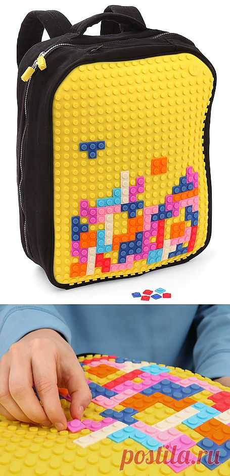 Прикольный рюкзак с легоподобной панелью Uanyi Pixel Art Backpack / Вещь / Модный сайт о стильной переделке одежды и интерьера