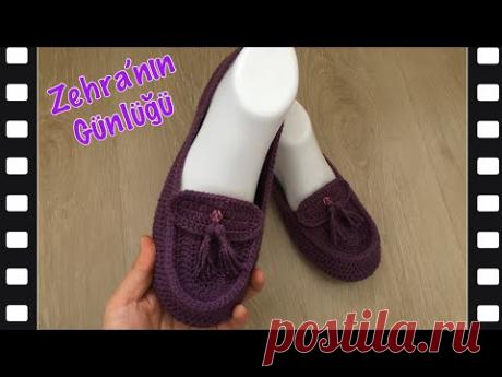 Hazır tabanlı kolay babet patik yapımı - Çeyizlik patik modelleri