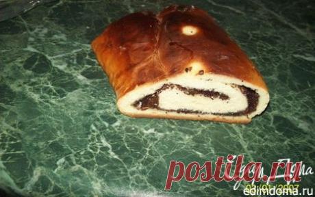 Пасхальный рулет с маком и изюмом | Кулинарные рецепты от «Едим дома!»