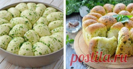 Домашний хлеб с чесноком!