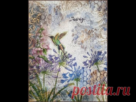 Art Journal Page - Layering and Blending