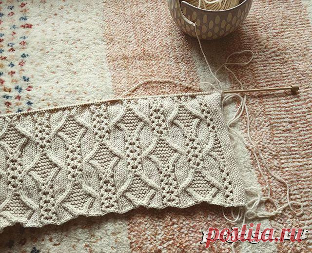 Узор спицами из книги Хитоми Шида.