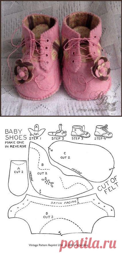 Выкройки обуви для куколок