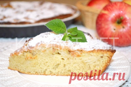 Шарлотка с яблоками в духовке. Рецепт с пошаговыми фото &amp;bull; Кушать нет