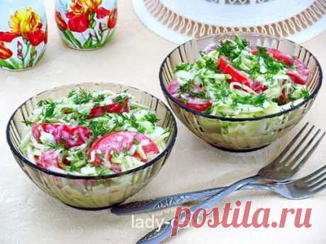 Быстрый и вкусный рецепт с фото салата из сырых кабачков | Простые рецепты с фото