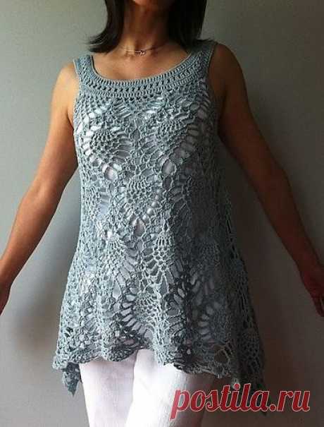 Jordan - sleeveless pineapple top pattern by Vicky Chan