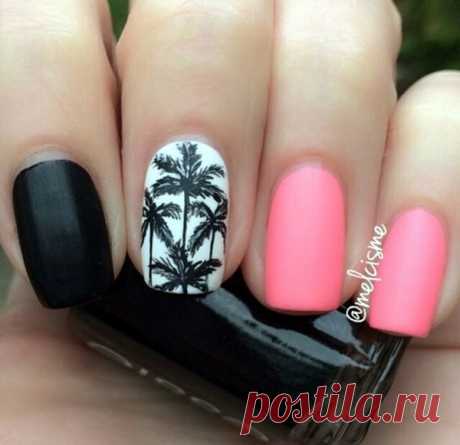 40 Palm Tree Nail Art Ideas - nenuno creative
