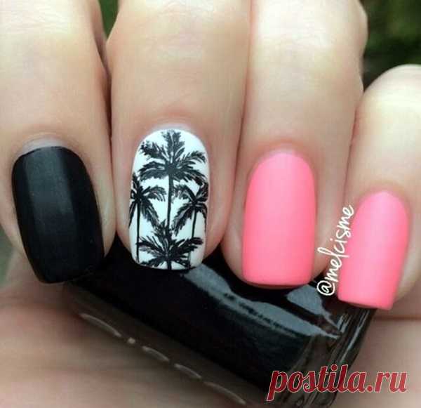 40 Palm Tree Nail Art Ideas - nenuno creative
