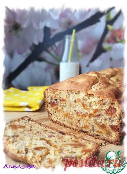 Кекс с изюмом, курагой и сливочным сыром - кулинарный рецепт