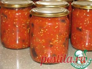 Баклажаны в томатно-перечной заливке - кулинарный рецепт